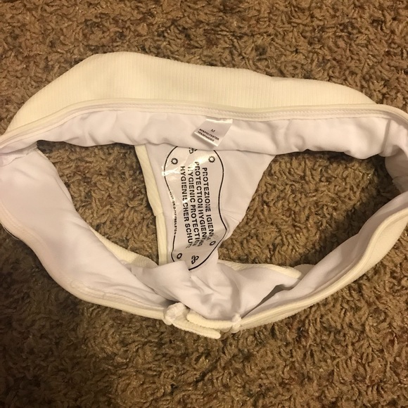 Cream Bikini Bottoms with Buttons - Picture 3 of 3